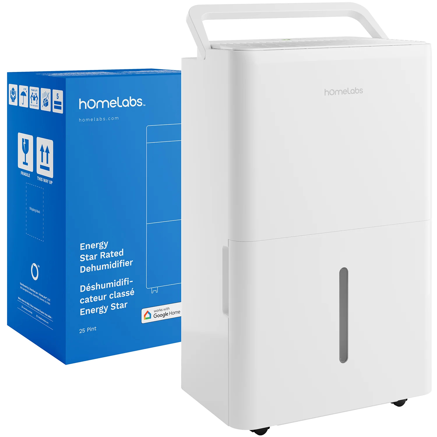 25 Pint Wi-Fi Dehumidifier for up to 3,500 Sq Ft Rooms (MAX 64 Pint at 95°F, 90% RH)
