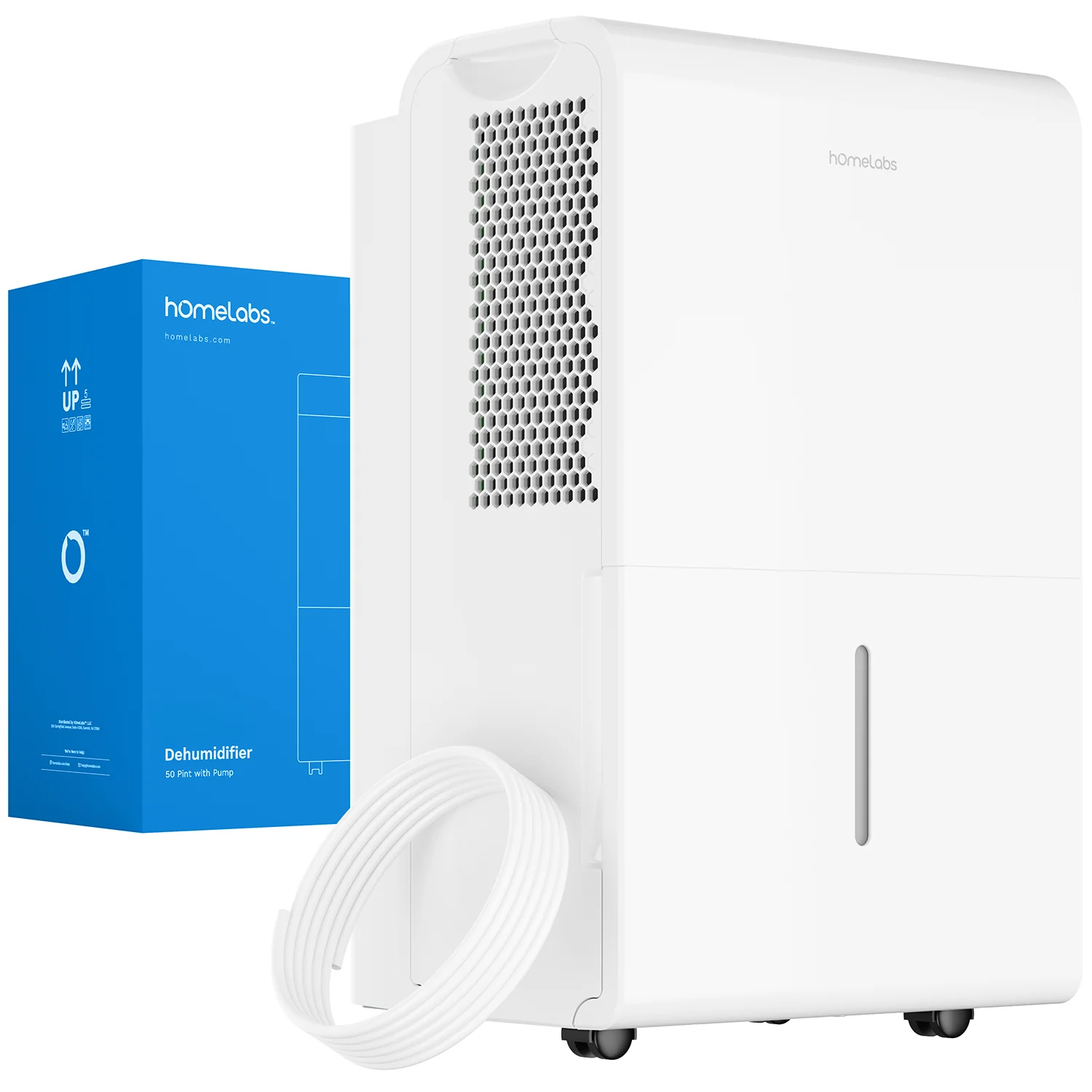 50 Pint Wi-Fi Dehumidifier with Pump for up to 7,500 Sq Ft (MAX 120 Pint at 95°F, 90% RH)